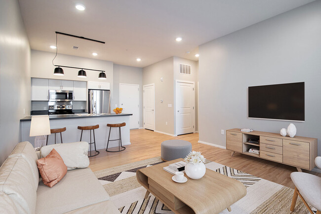 Living Room & Kitchen - Nobility Pointe