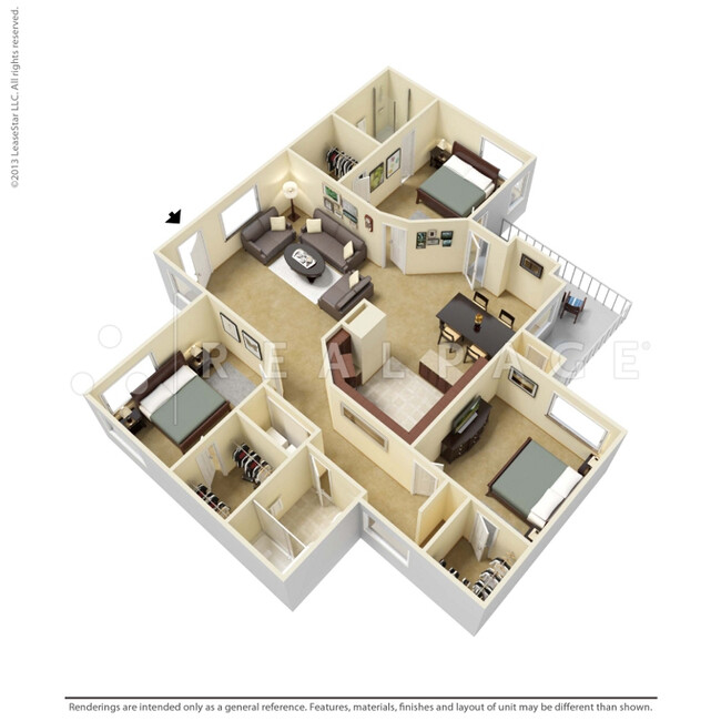 Floorplan - Elements of Belle Rive Apartments