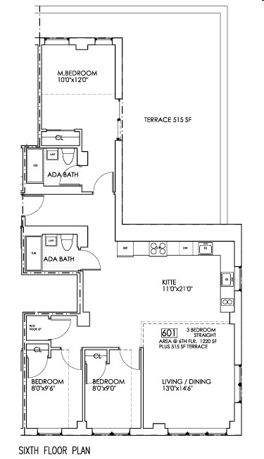 3BR/2BA - Eretz One Luxury Condominiums