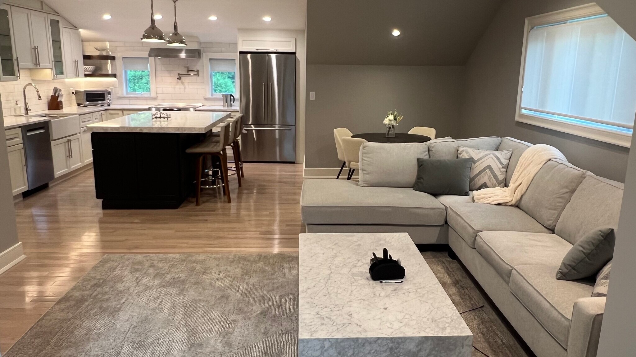 Living Rm w/view of Kitchen - 15 Broadway