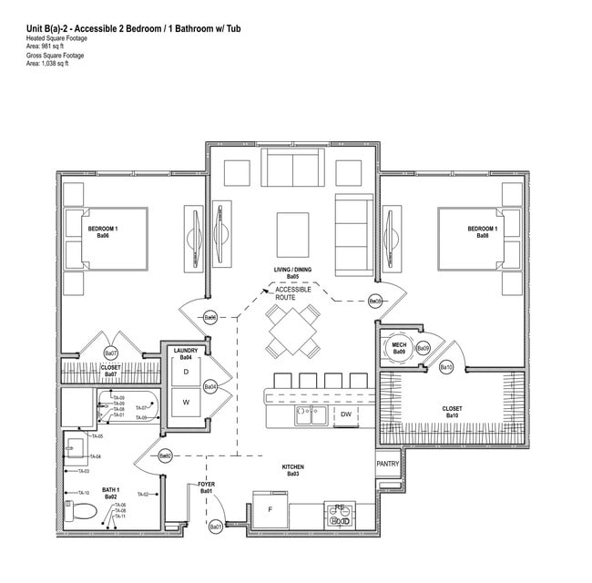 Floorplan - 600 Peters Creek