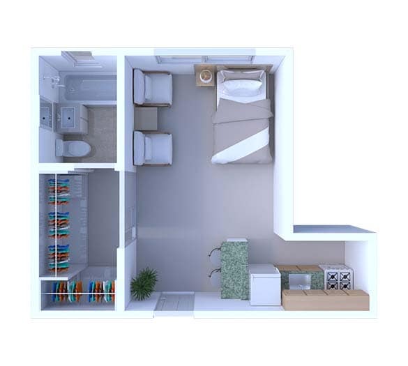 Floorplan - Woodlawn House Apartments
