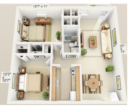 Floorplan - Georgetown Apartments
