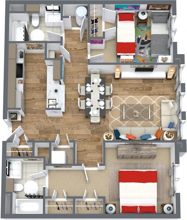 Floorplan - A.O. Flats at Forest Hills