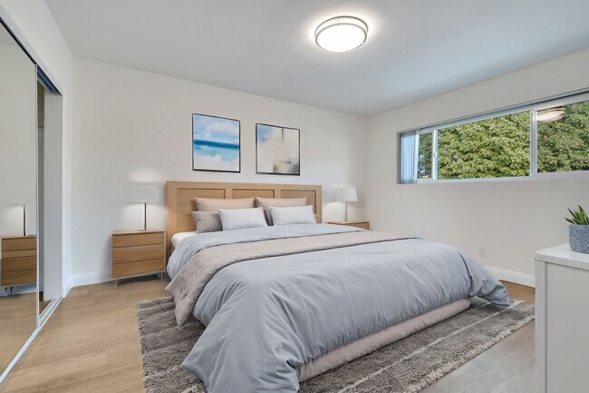 Staged bedroom - Horner Apartments