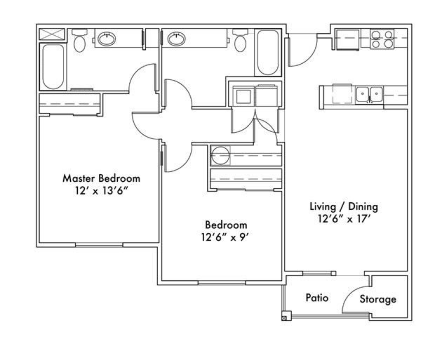 Floorplan - Scriber Creek Apartments