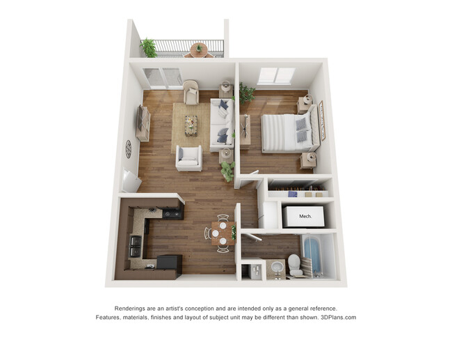 Floorplan - Country Woods Apartments