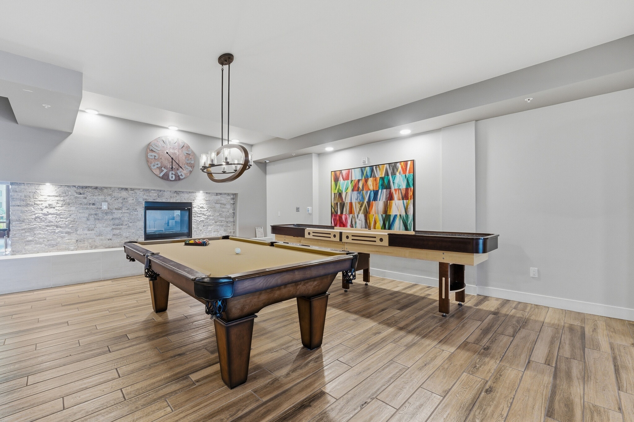 Enjoy a dedicated billiards and shuffleboard lounge located right inside the luxury clubhouse. - 2511 W Queen Creek Rd