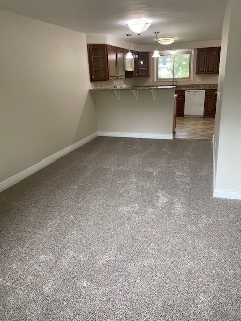 Living area from kitchen - 411 E Highline Cir