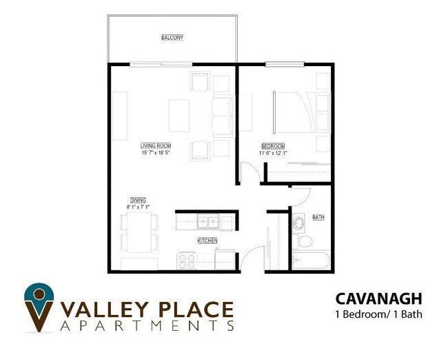 Floorplan - Valley Place Apartments