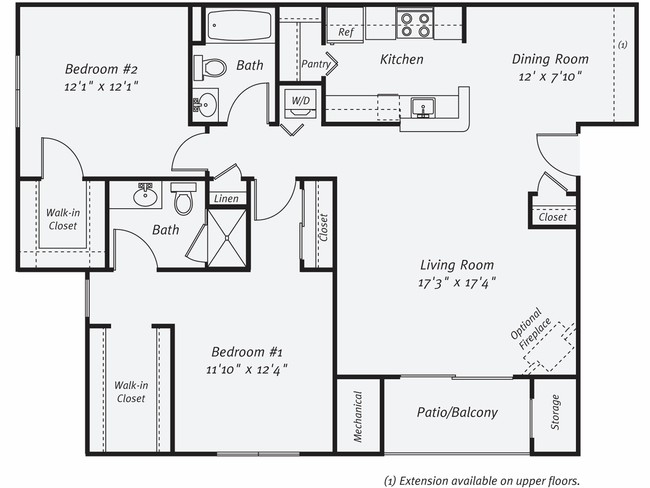 Floorplan - eaves Washingtonian Center