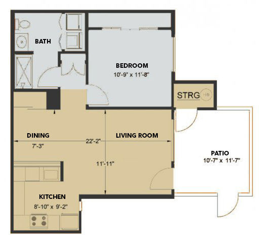 Floorplan - Sonterra Apartments