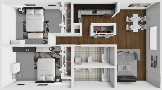Floorplan - Fox Hill Apartments