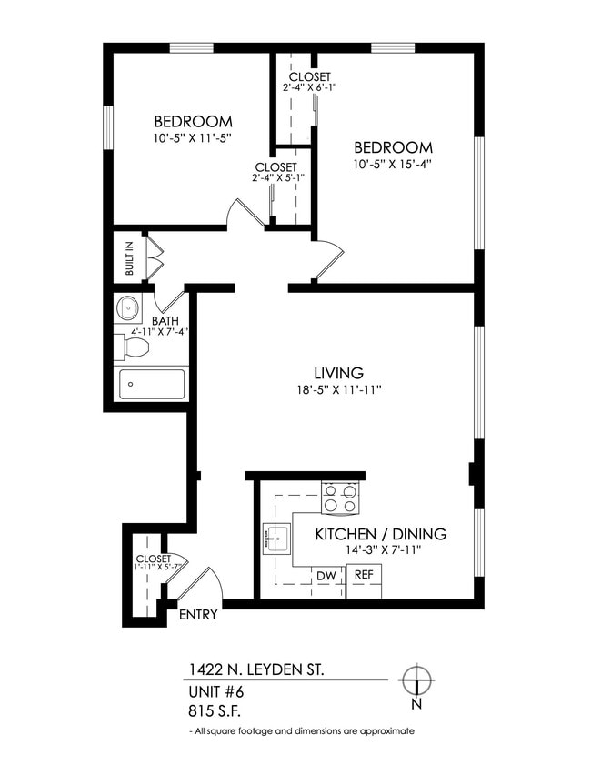 Floorplan - 1422 Leyden