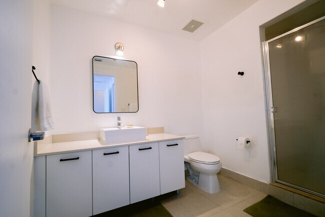 Ensuite Bathroom with Large Walk-in Shower - 3301 NE 1st Ave