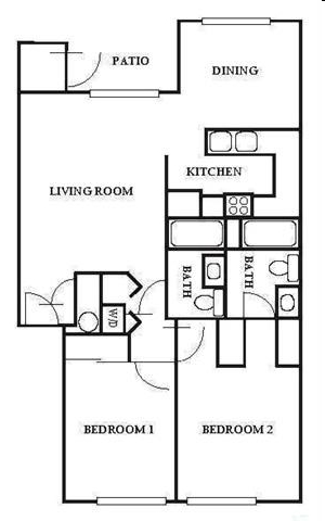 2 Bedroom 2 Bath Large - Reedville Commons