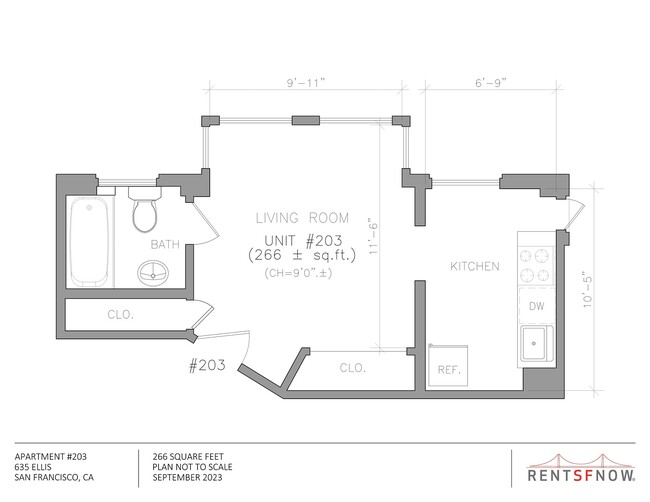 Floorplan - 635 Ellis