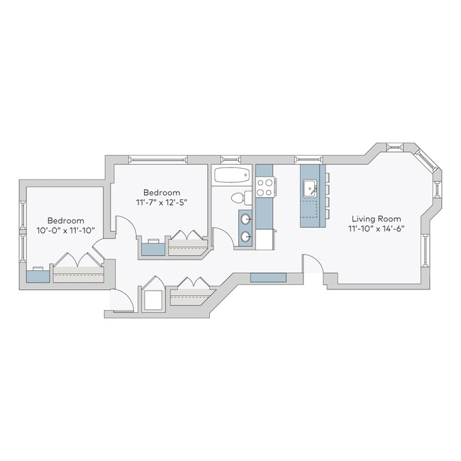 Floorplan - 5557-59 S. University Avenue