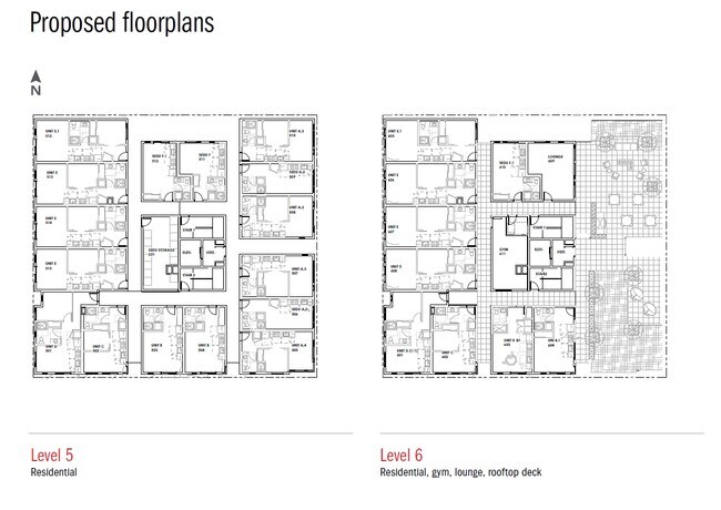 5th and 6th Floor Plans - 1601 Dexter Ave N