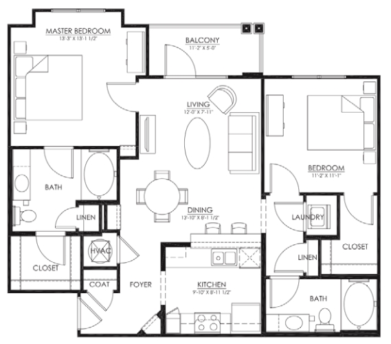 2BR/2BA Tranquility - Cambria at Cornerstone