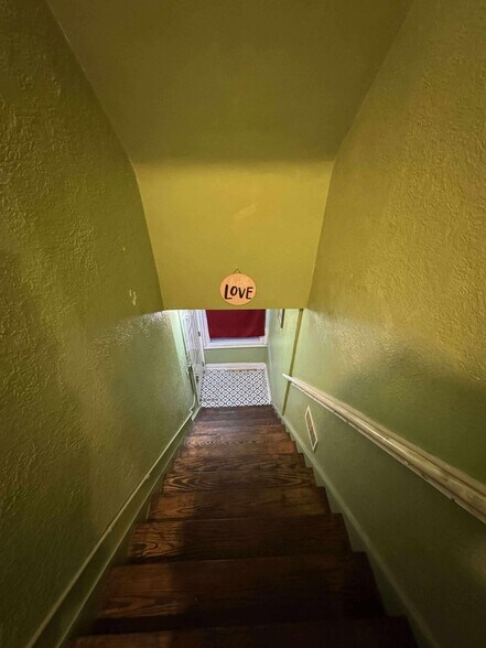 Stairs to unit - 1114 Broadway St