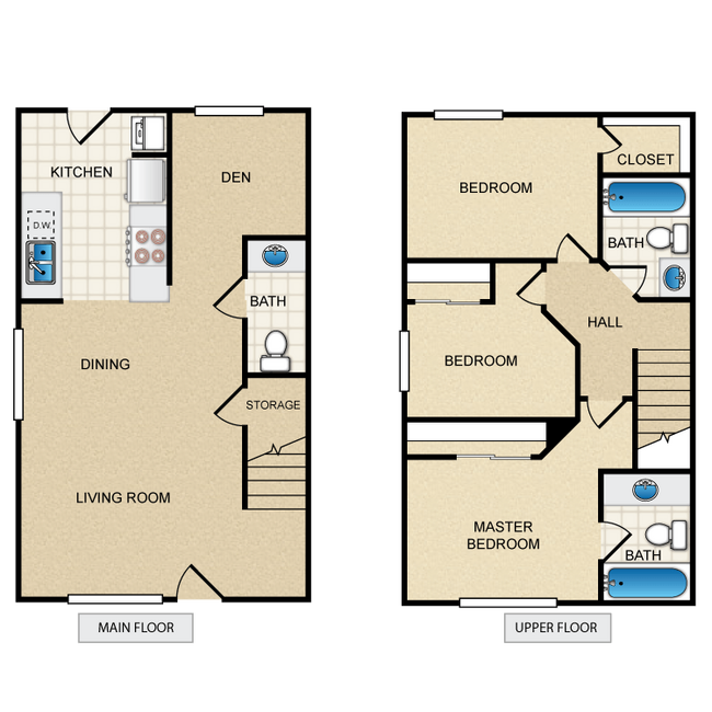 Floorplan - Village Townhomes