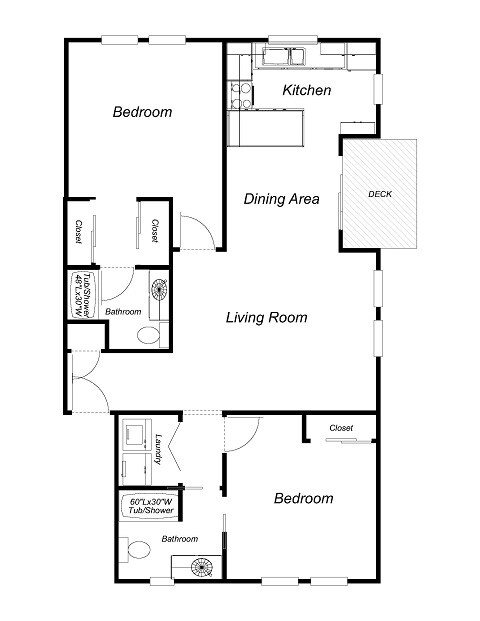 2BR/2BA - Acorn Court Apartments