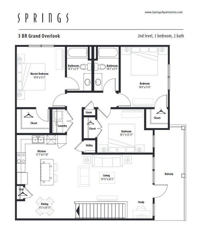 Floorplan - Springs at Stadium Village