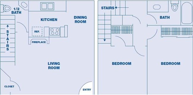 Floorplan - Warner Courtyard Apartments