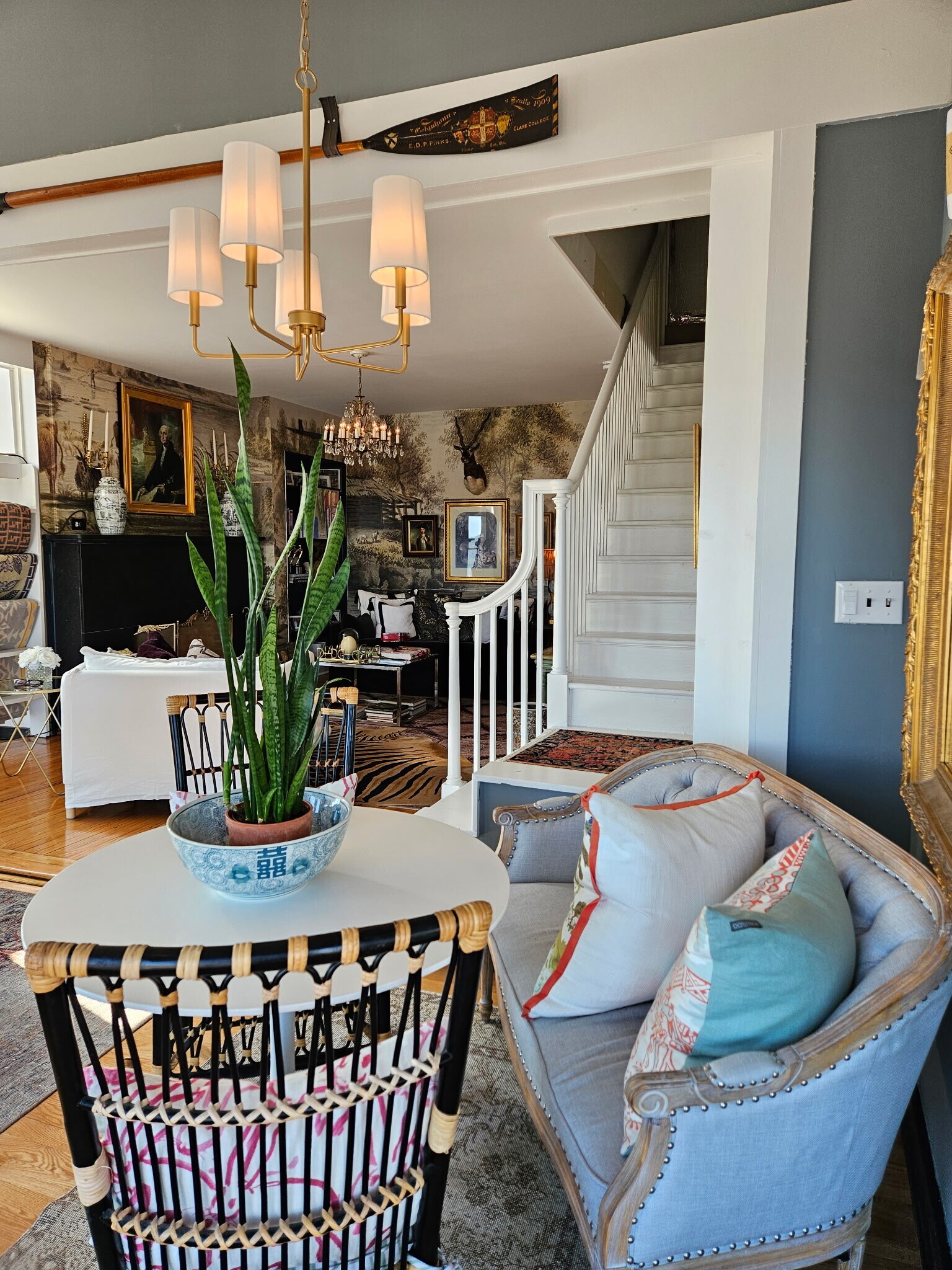 table and chairs by kitchen in entrance area - 1301 Rogers Rd