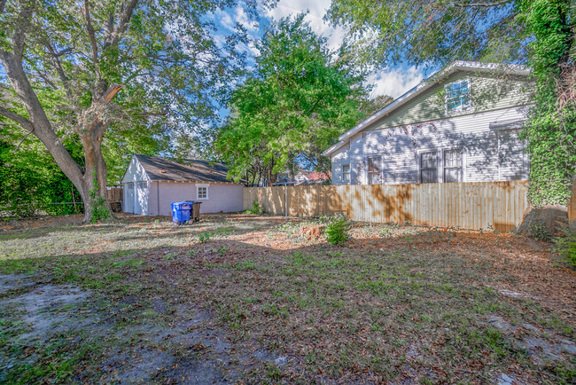 backyard with detached garage - 256 Constitution Ave