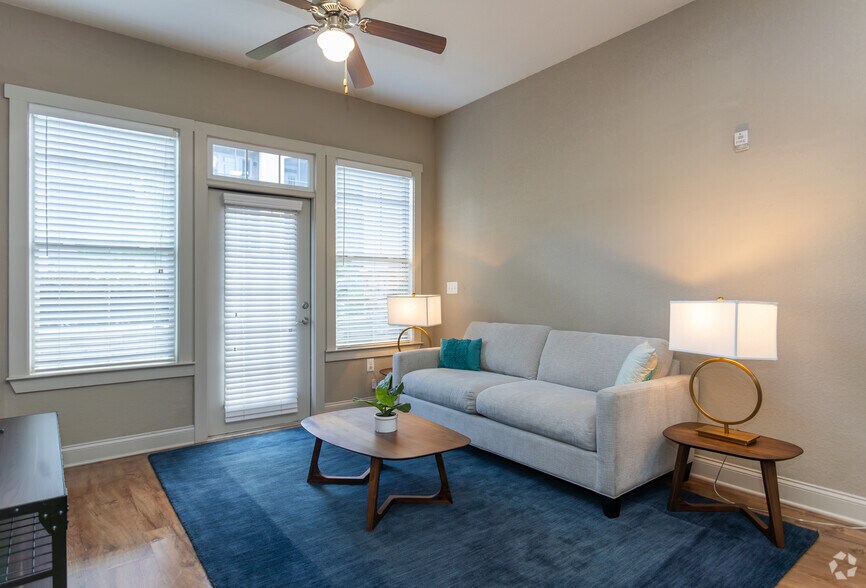 African Lily - 1BR, 1BA - 727SF - Living Room - Silver Collection at The Park