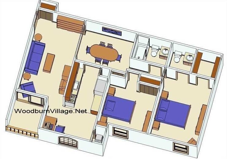 Floor Plan overview - 3326 Woodburn Village Dr