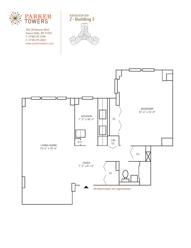 Floorplan - Parker Towers