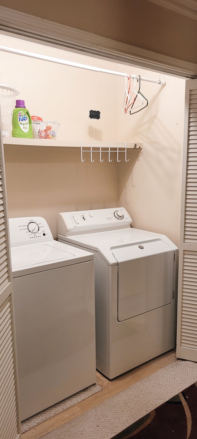 Electric Washer and Dryer Closet (in Upstairs Hall) - 416 Doucet Rd