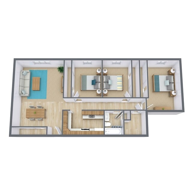 Floorplan - Bradbury Apartments