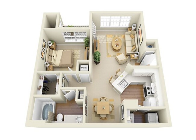 Floorplan - Glen Park Apartment Homes