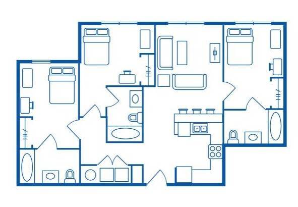 3 BEDROOM, 3 BATH A - Alight Birmingham
