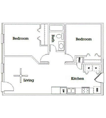 Floorplan - Hampton Village Rocky Mount