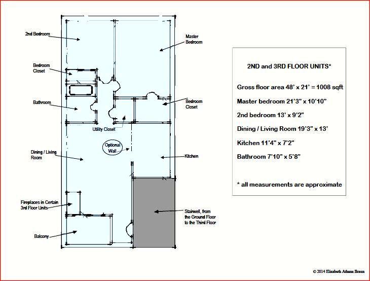 Here is a floor plan of the entire 1008 square foot apartment. - 516 S 12th St