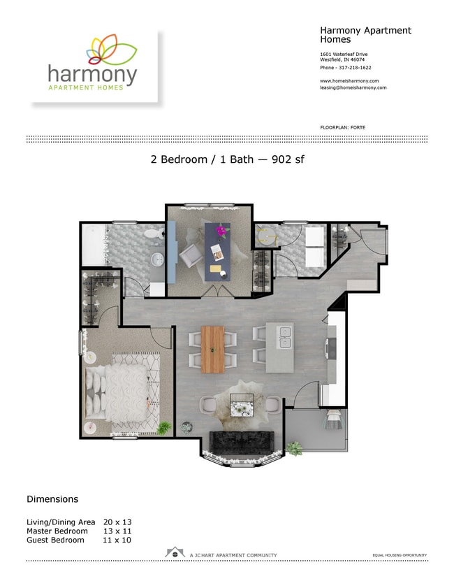 Forte (D2) 2.1.jpg - Harmony Apartment Homes
