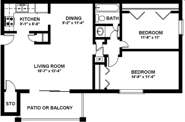 Floorplan - 10 West Apartments