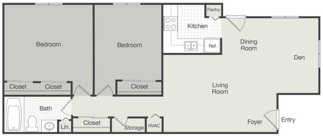 Fitzgerald 2 bedroom - Freeman Apartments