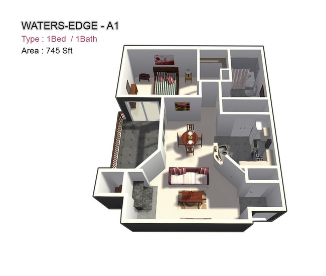 One Bed / One Bath - Waters Edge