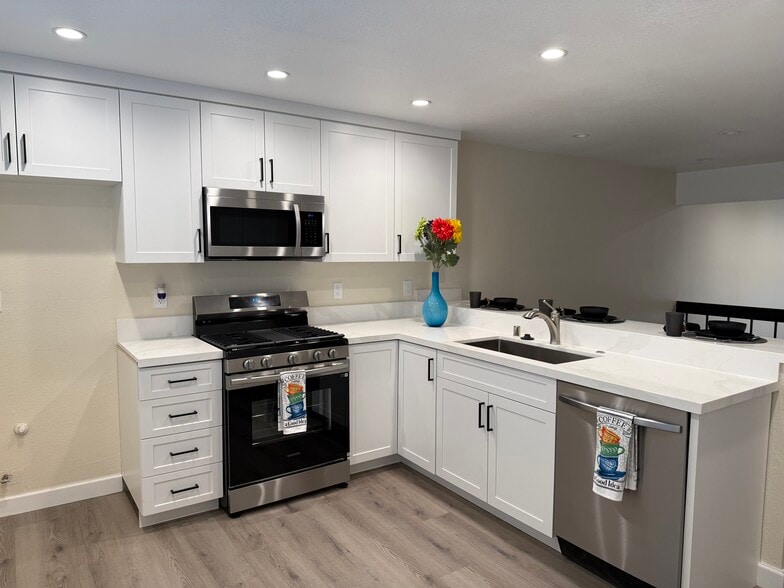 Brand new kitchen cabinets and new stainless steel appliances - 22271 Erwin St