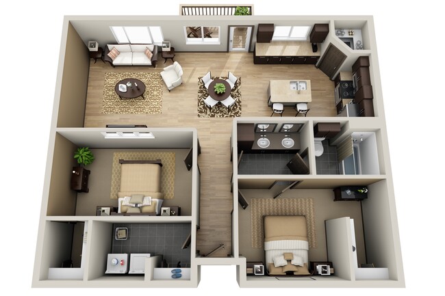 Floorplan - Deer Ridge Apartment Homes