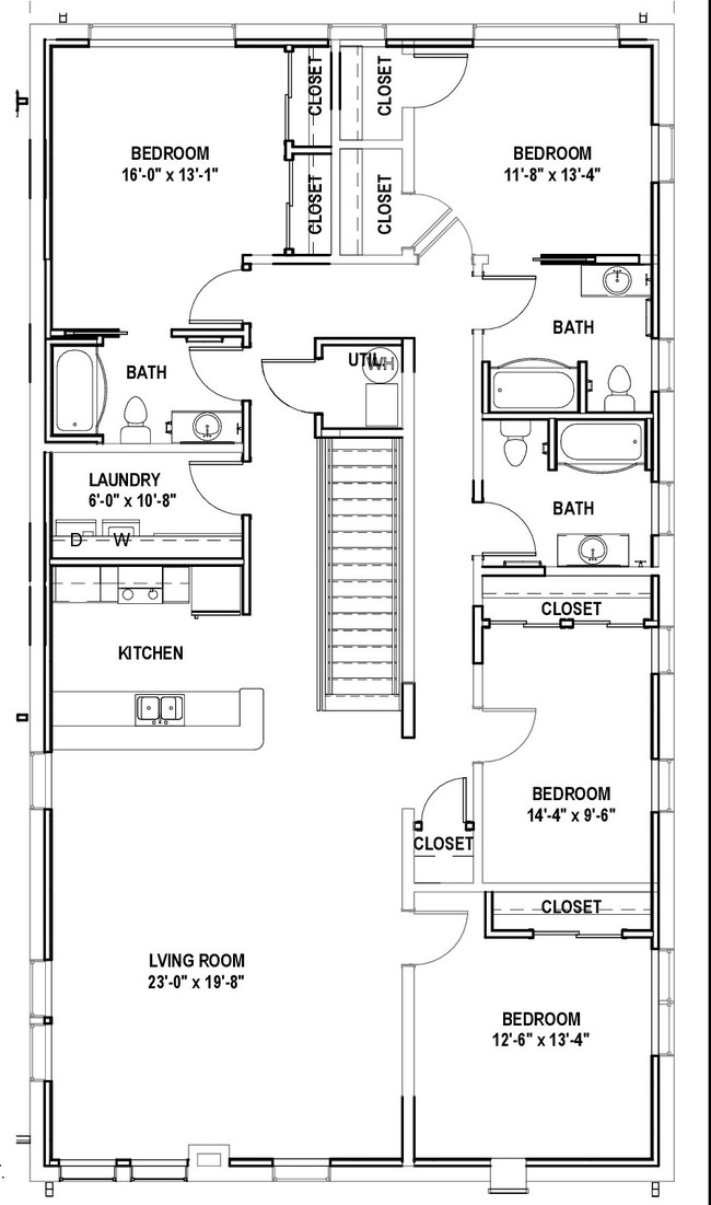 Floorplan - 632 MLK Apartments