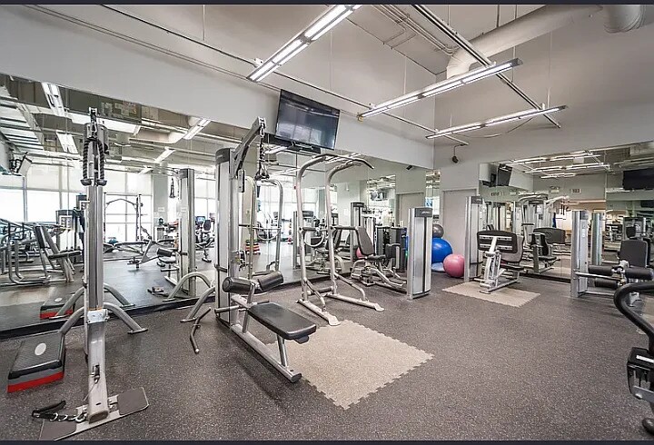 VERY useable workout room - 655 W Irving Park Rd