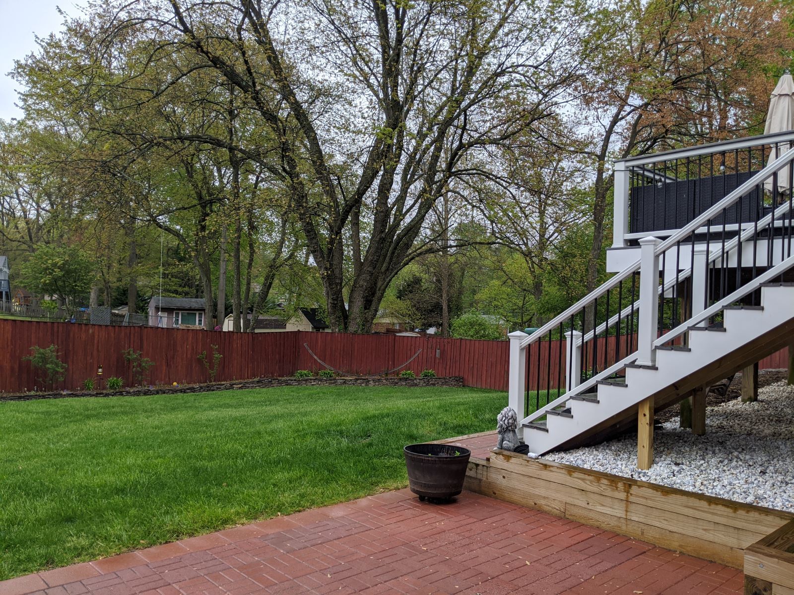 Fenced Backyard (fence has been replaced since photo, in June 2024) - 4201 Collier Rd