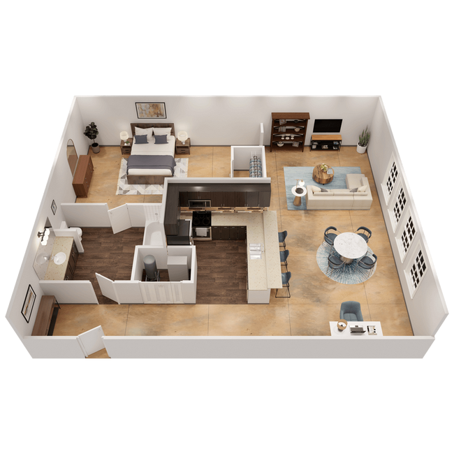 Floorplan - Bass Lofts Apartments